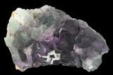 Purple-Green Octahedral Fluorite Crystal Cluster - Fluorescent! #149671-1